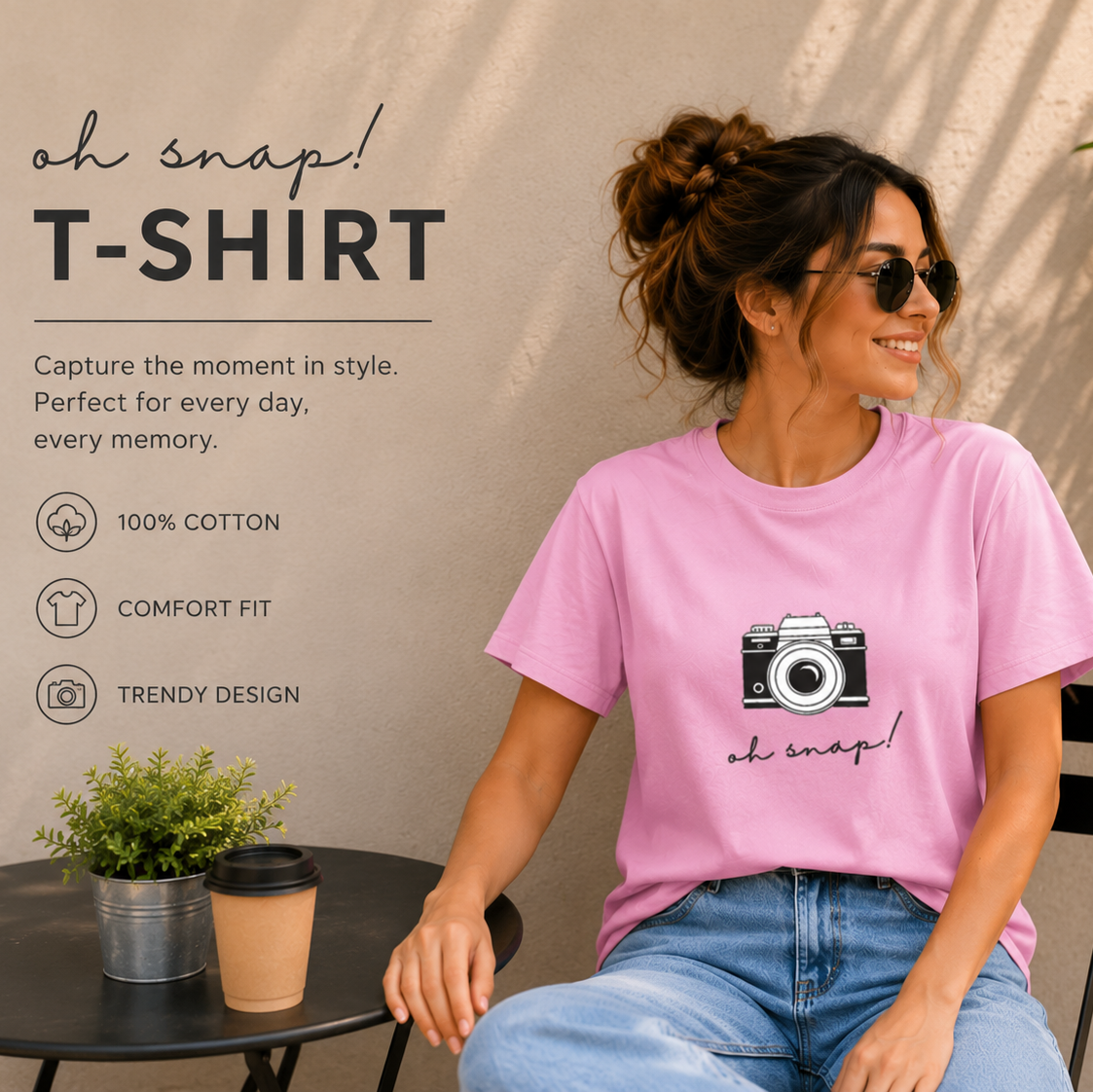"Oh Snap!" Unisex Stretch T-shirt
