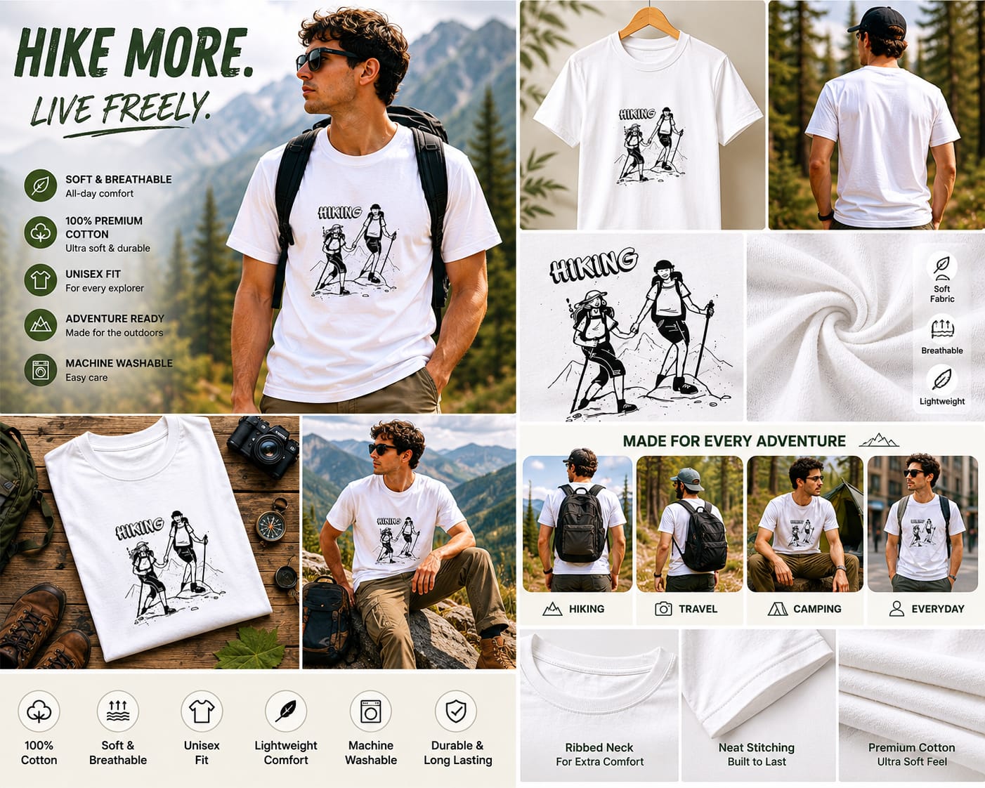 Hiking Adventure Oversized T-Shirt