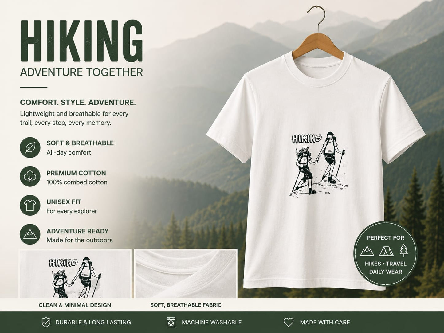 Hiking Adventure Oversized T-Shirt