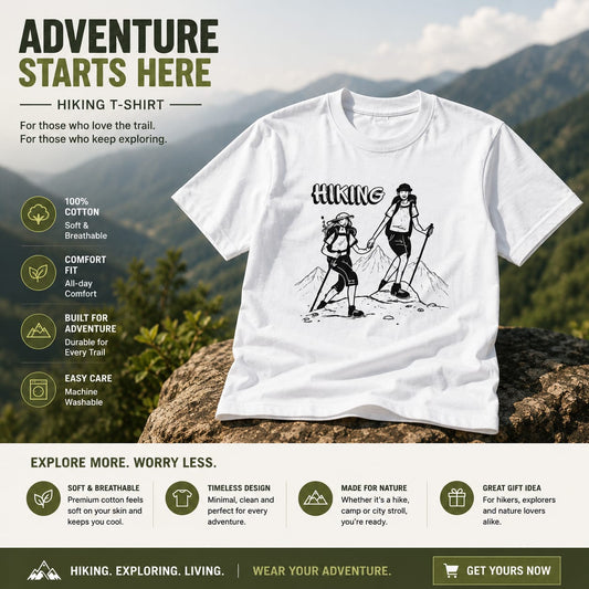 Hiking Adventure Oversized T-Shirt
