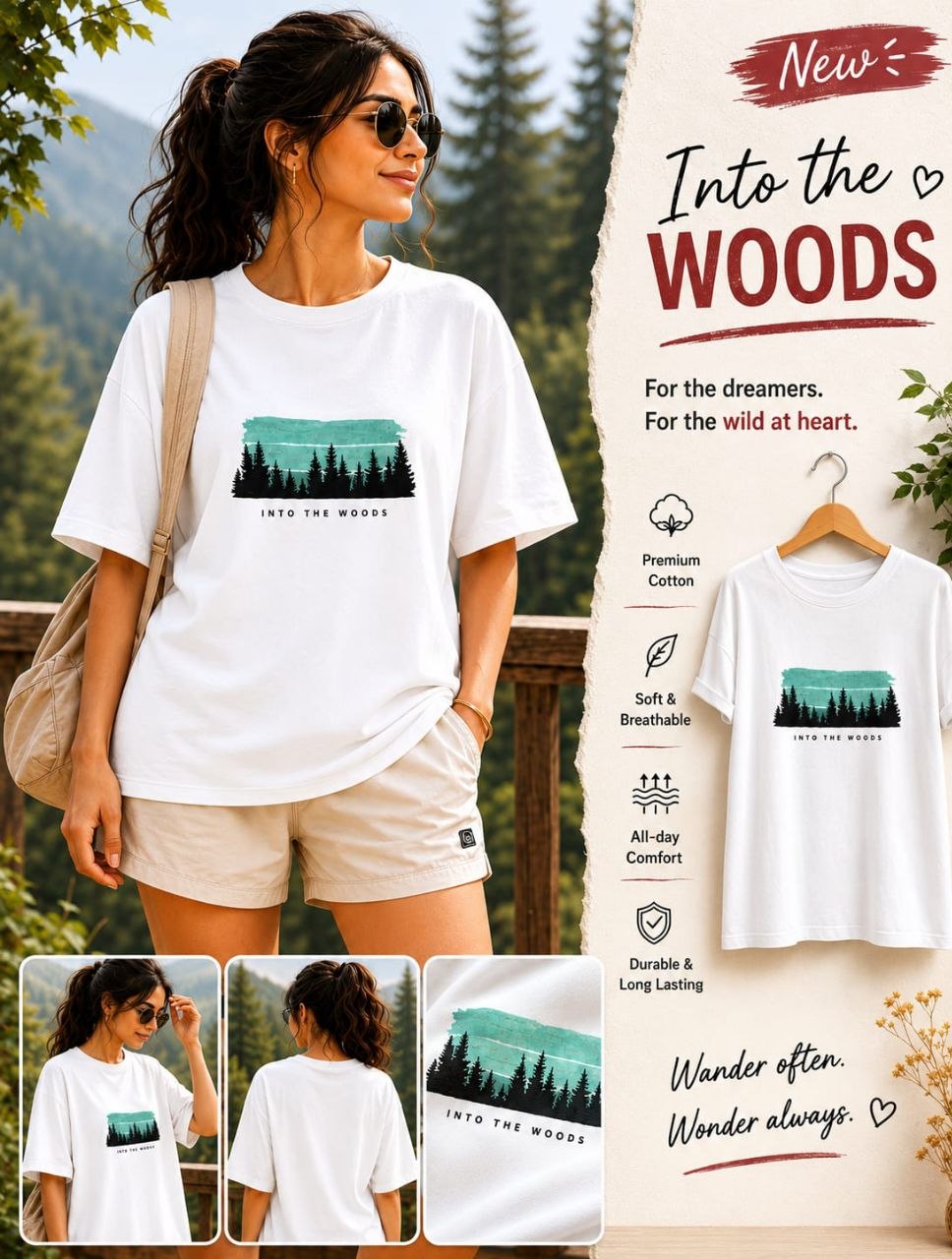 Aakaar – Into The Woods Oversized T-Shirt