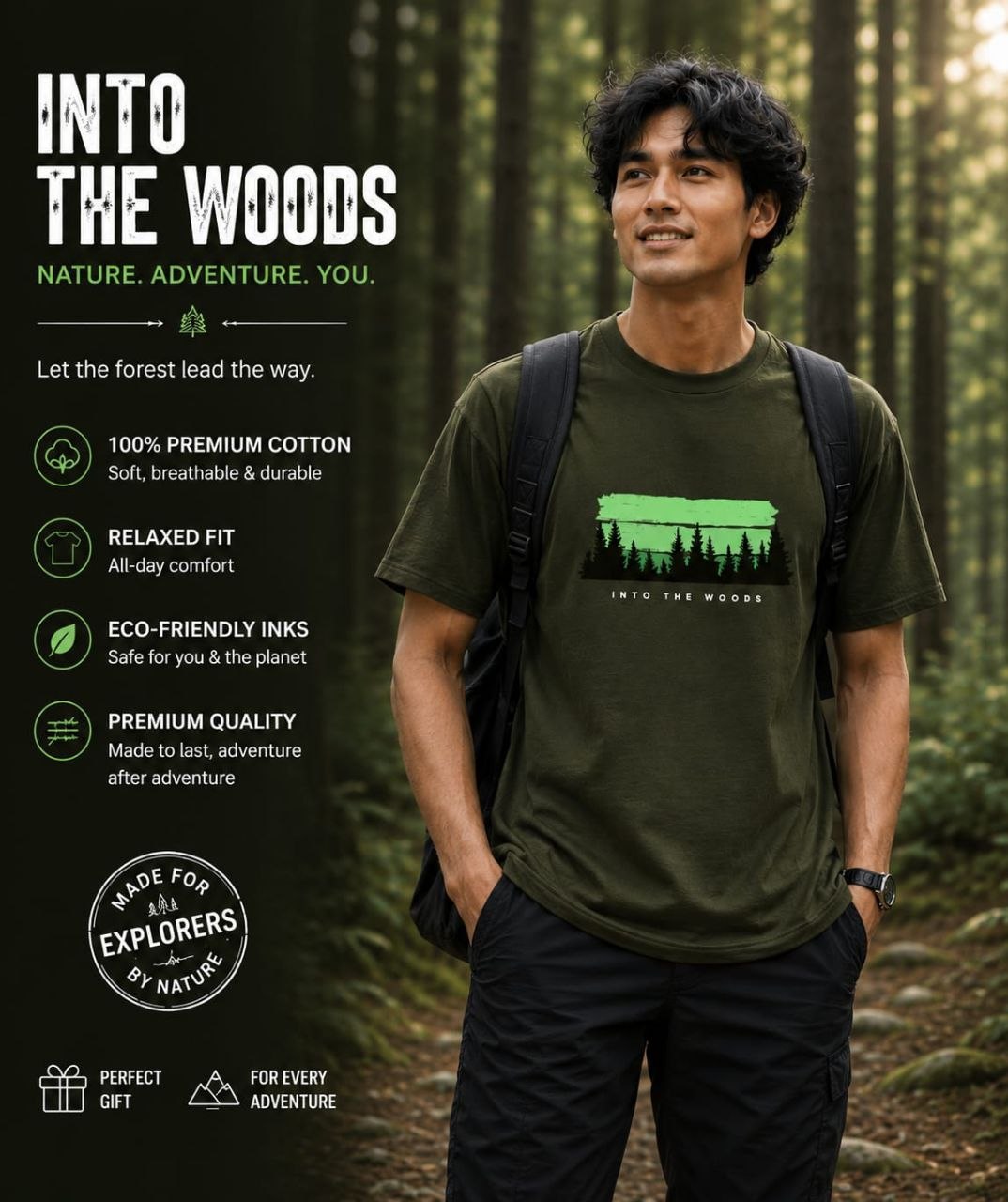 Aakaar – Into The Woods Oversized T-Shirt