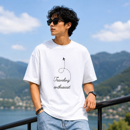 AAKAAR — Traveling Enthusiast Oversized T-Shirt