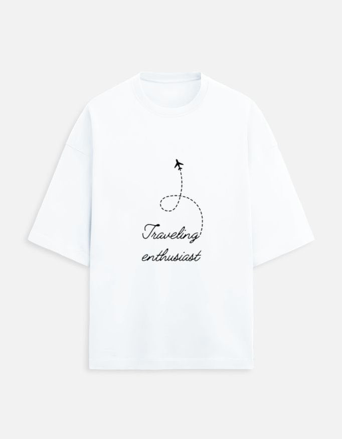 AAKAAR — Traveling Enthusiast Oversized T-Shirt